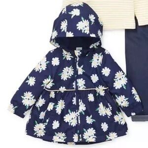 NFS.  Little Me toddler daisy hooded jacket size 18 mth
